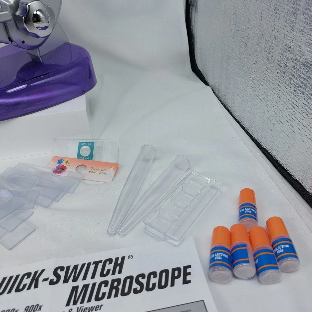 Toys R Us Edu Science Quick Switch Microscope‎ 86 Pieces Tested 8+ New Open Box